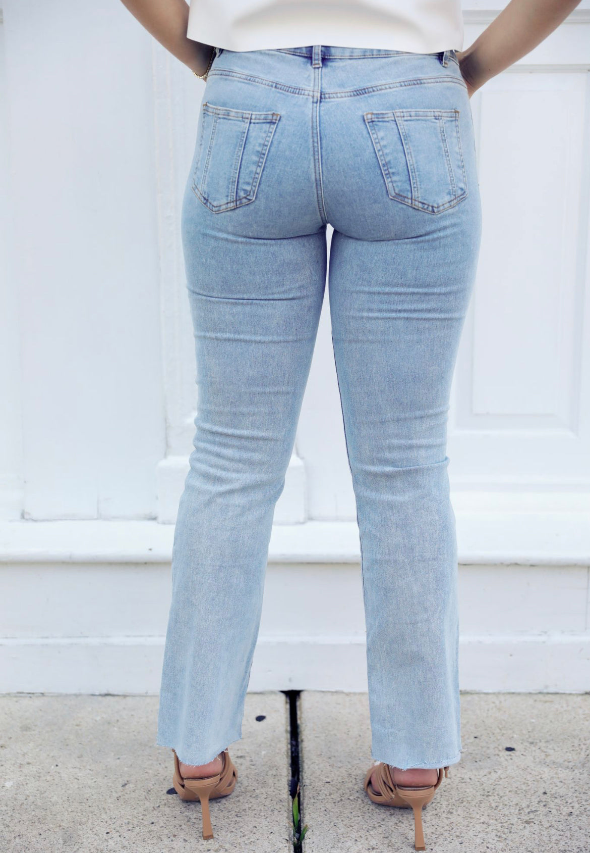 Booked and Busy Two Tone Jeans