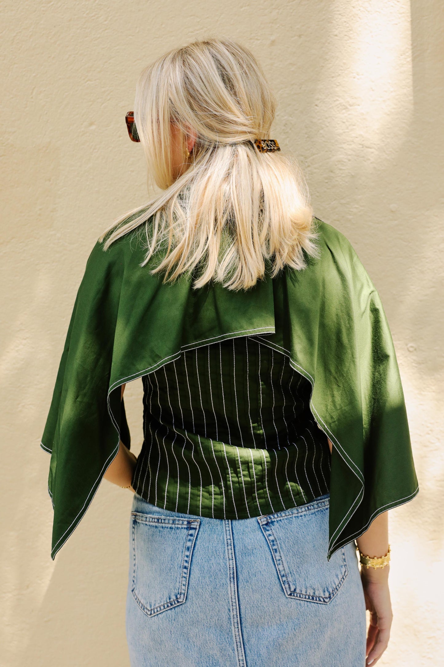 Coffee and Cocktails Top in Green