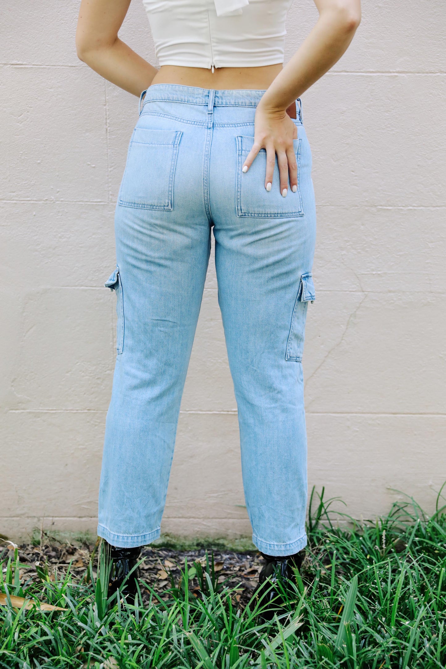 Daytime Denim Cargo Pants