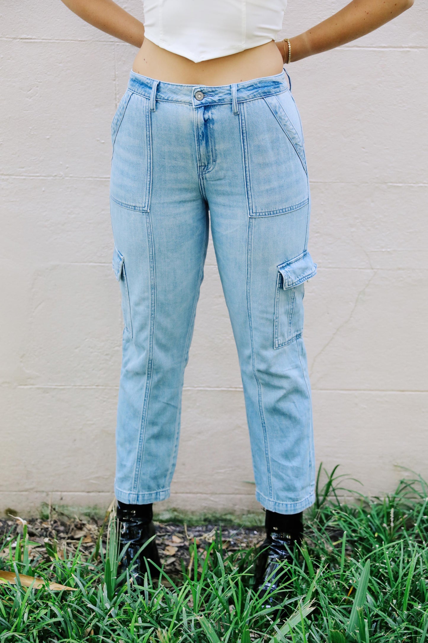 Daytime Denim Cargo Pants