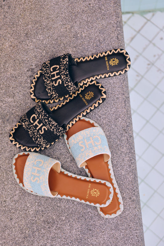 CHS Beaded Sandal in Blue