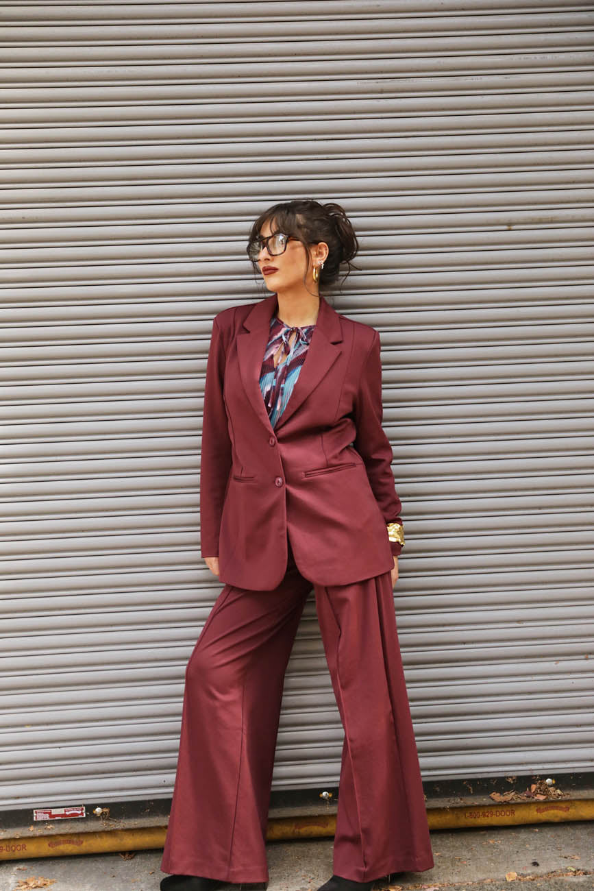 Bordeaux Bliss Blazer