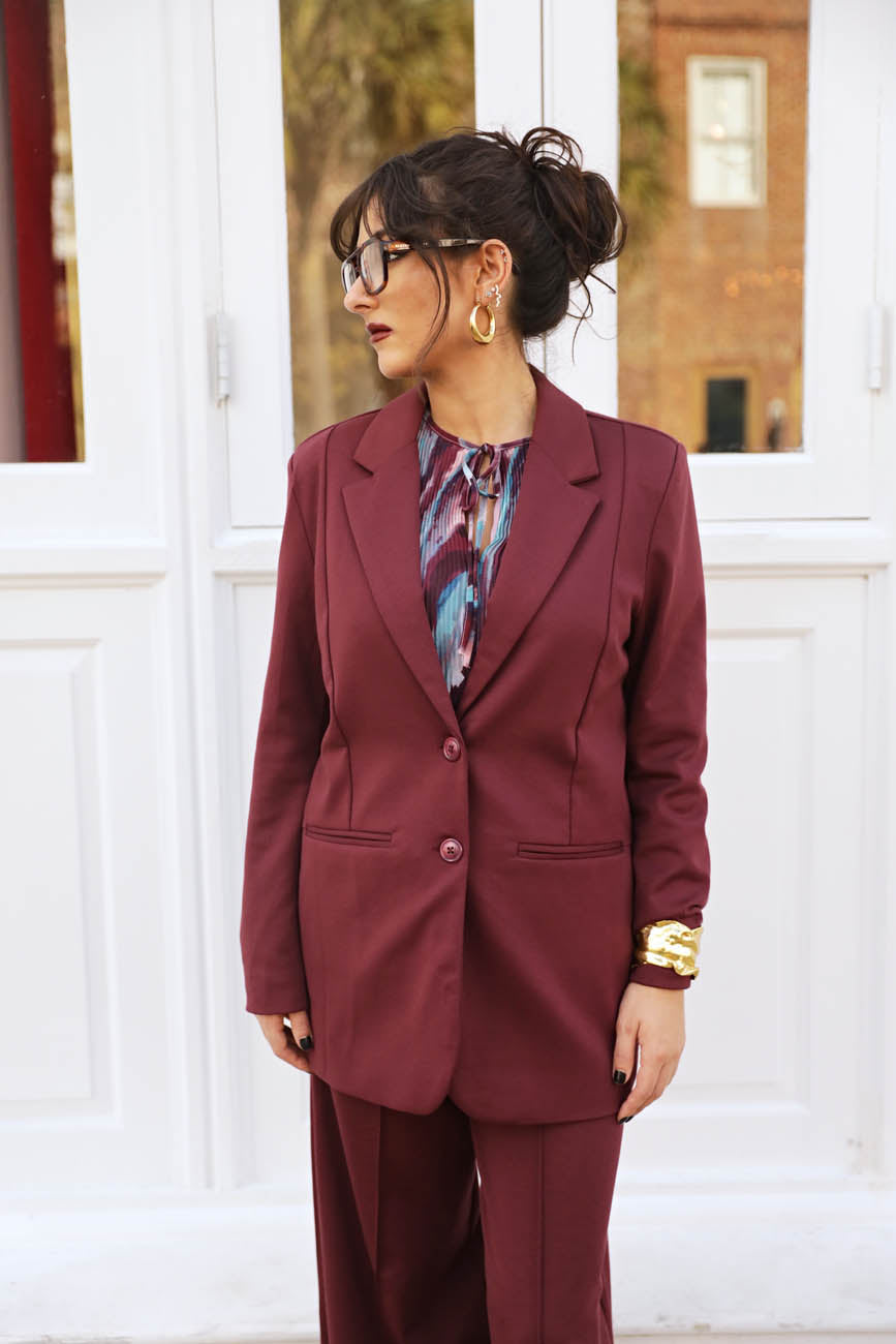 Bordeaux Bliss Blazer
