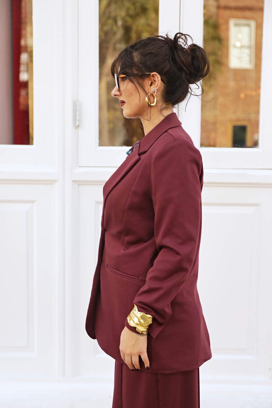 Bordeaux Bliss Blazer