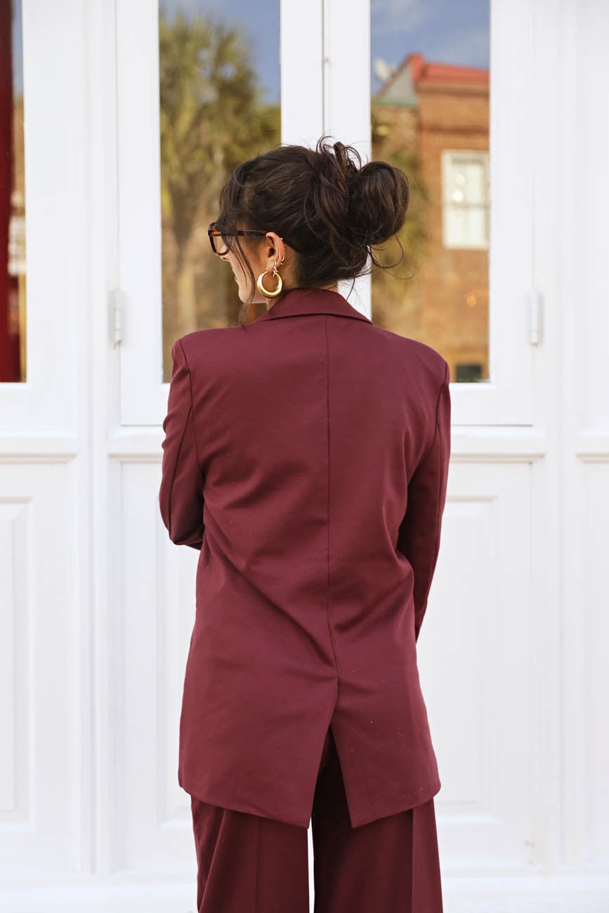 Bordeaux Bliss Blazer