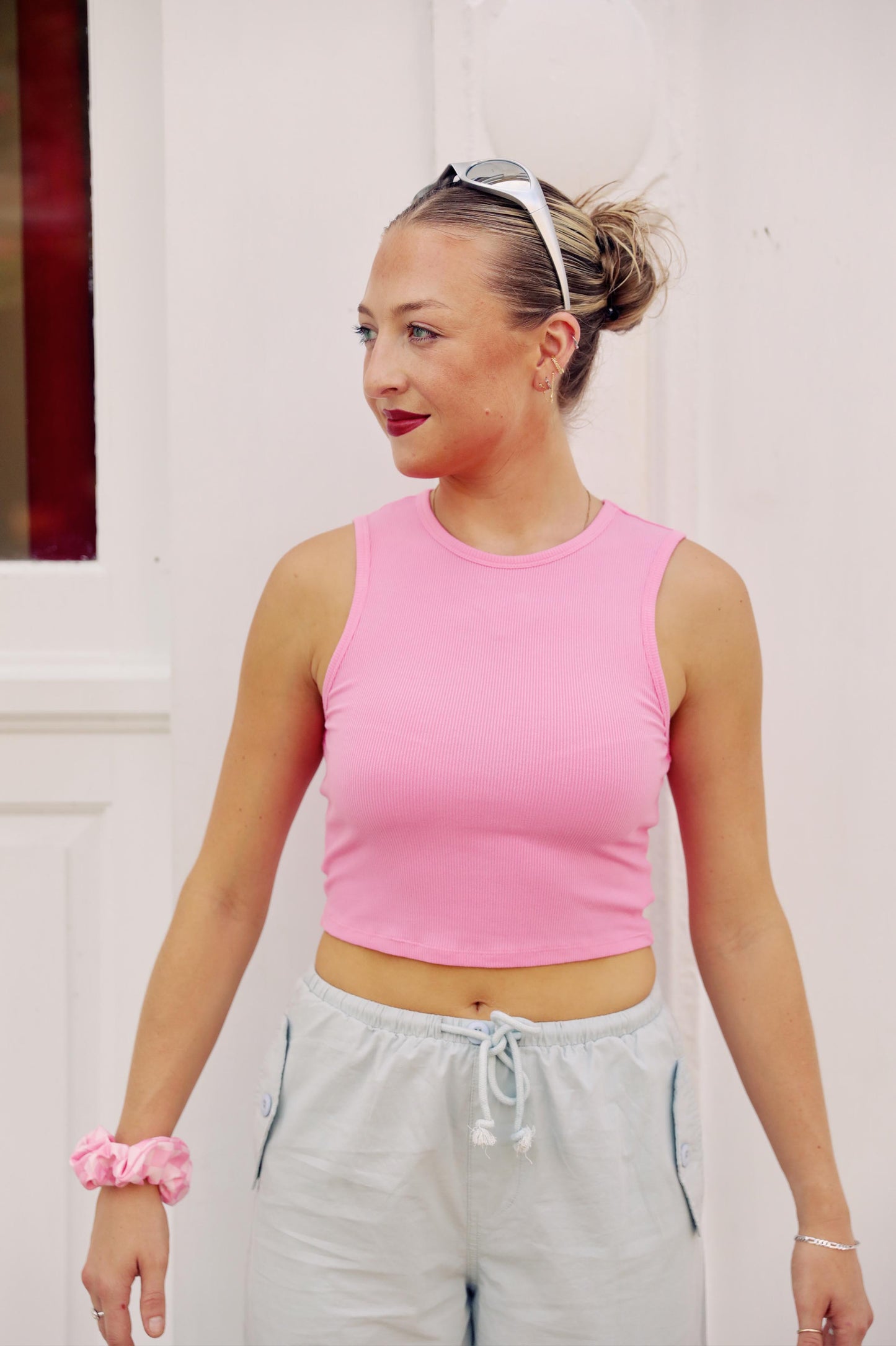 Out The Door Tank in Pink