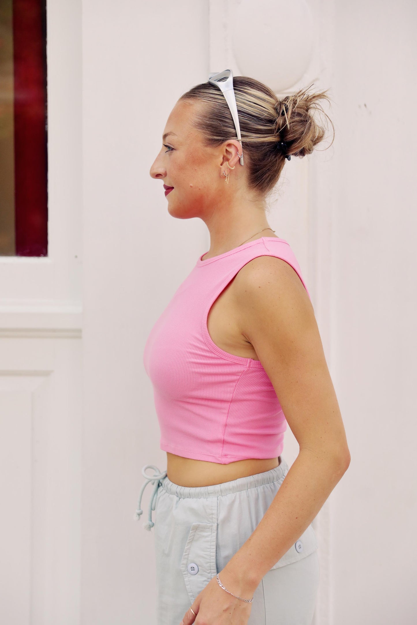 Out The Door Tank in Pink