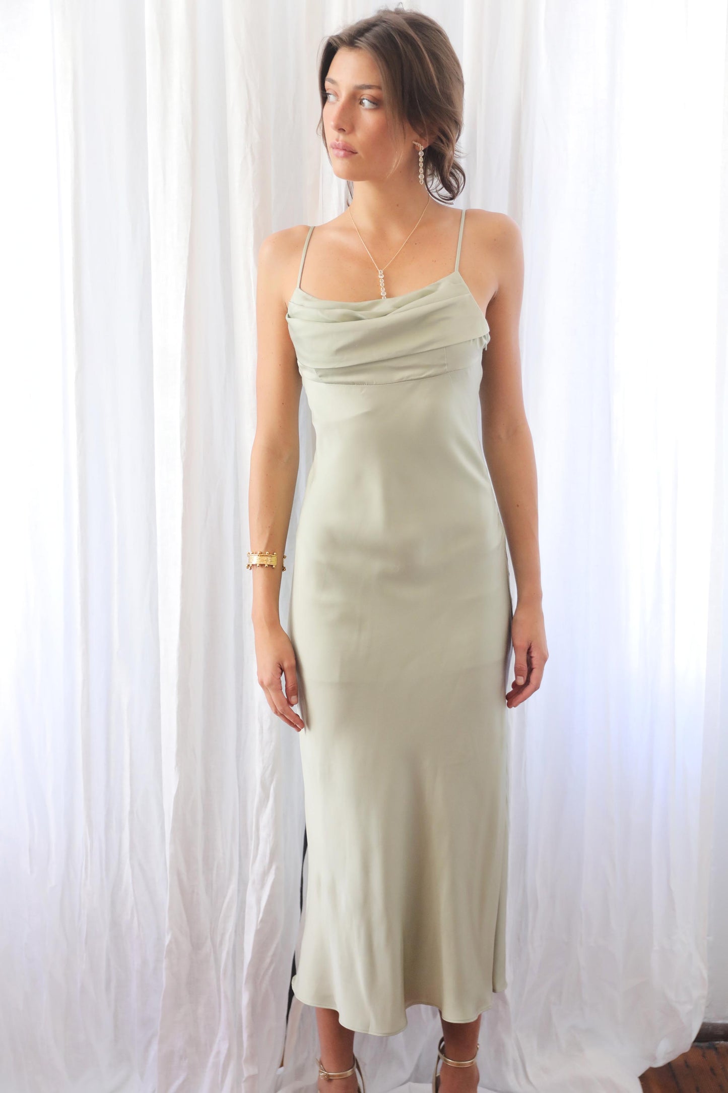 Woodland Satin Dress