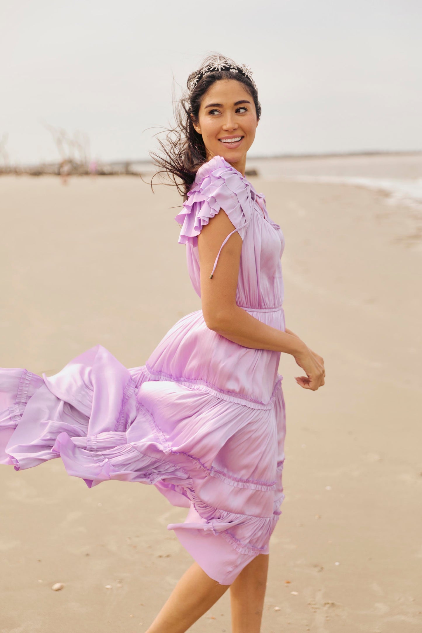 Misty Satin Dress