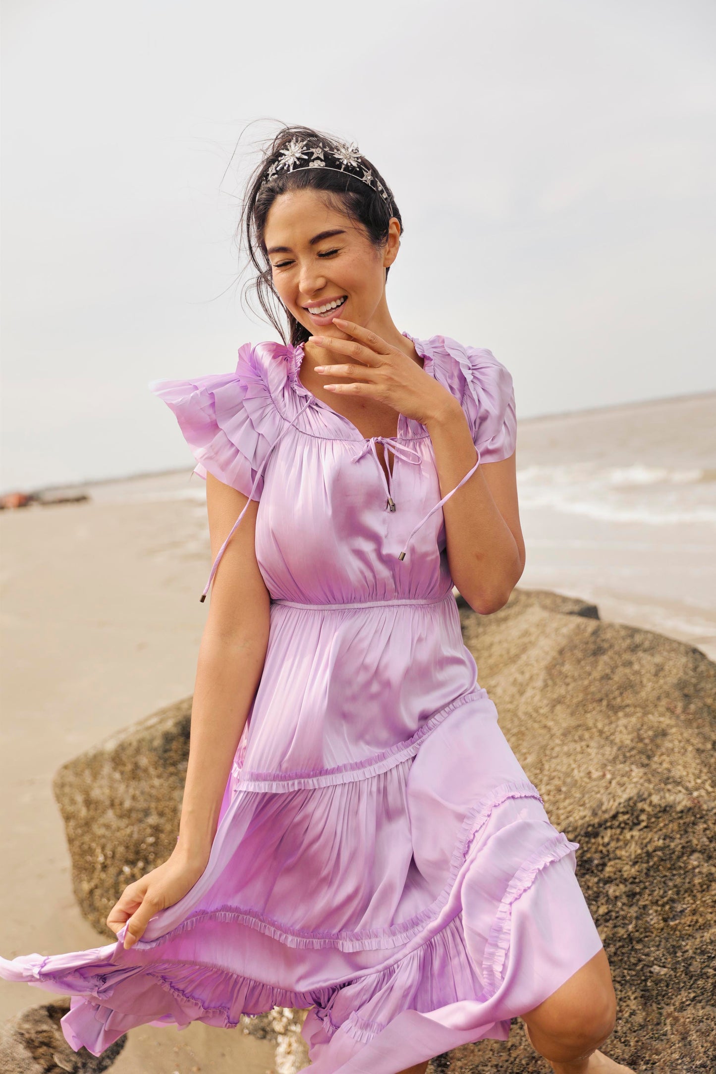 Misty Satin Dress