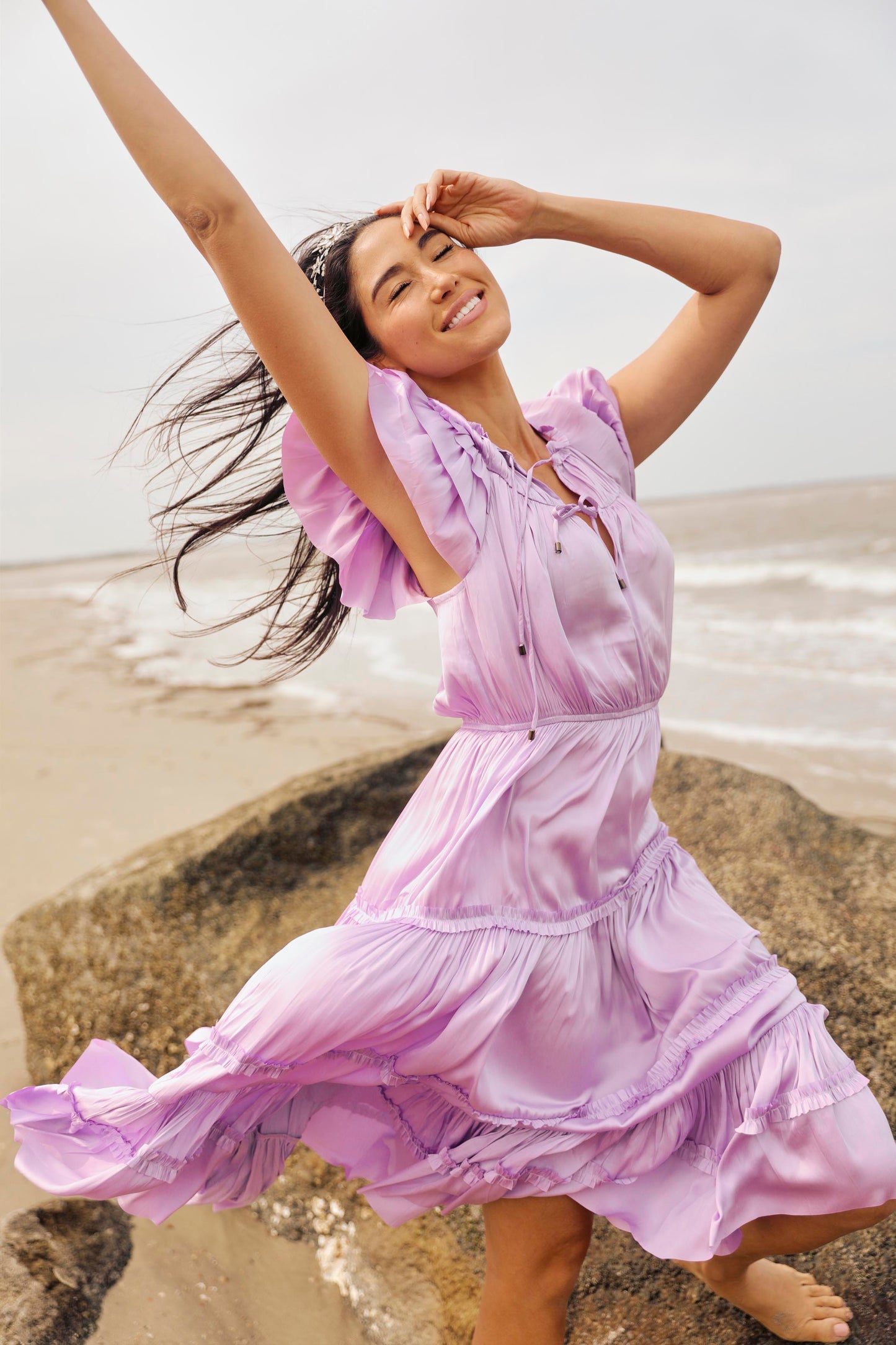 Misty Satin Dress