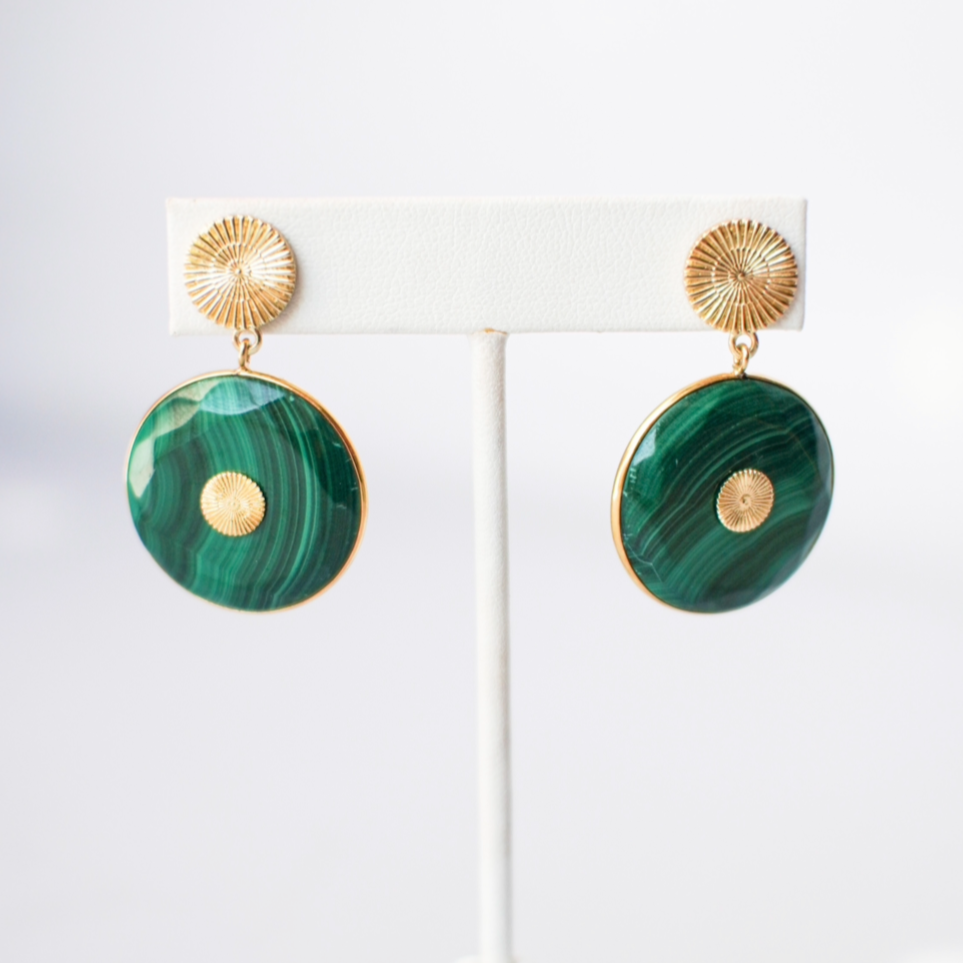 Liberty Malachite Earrings