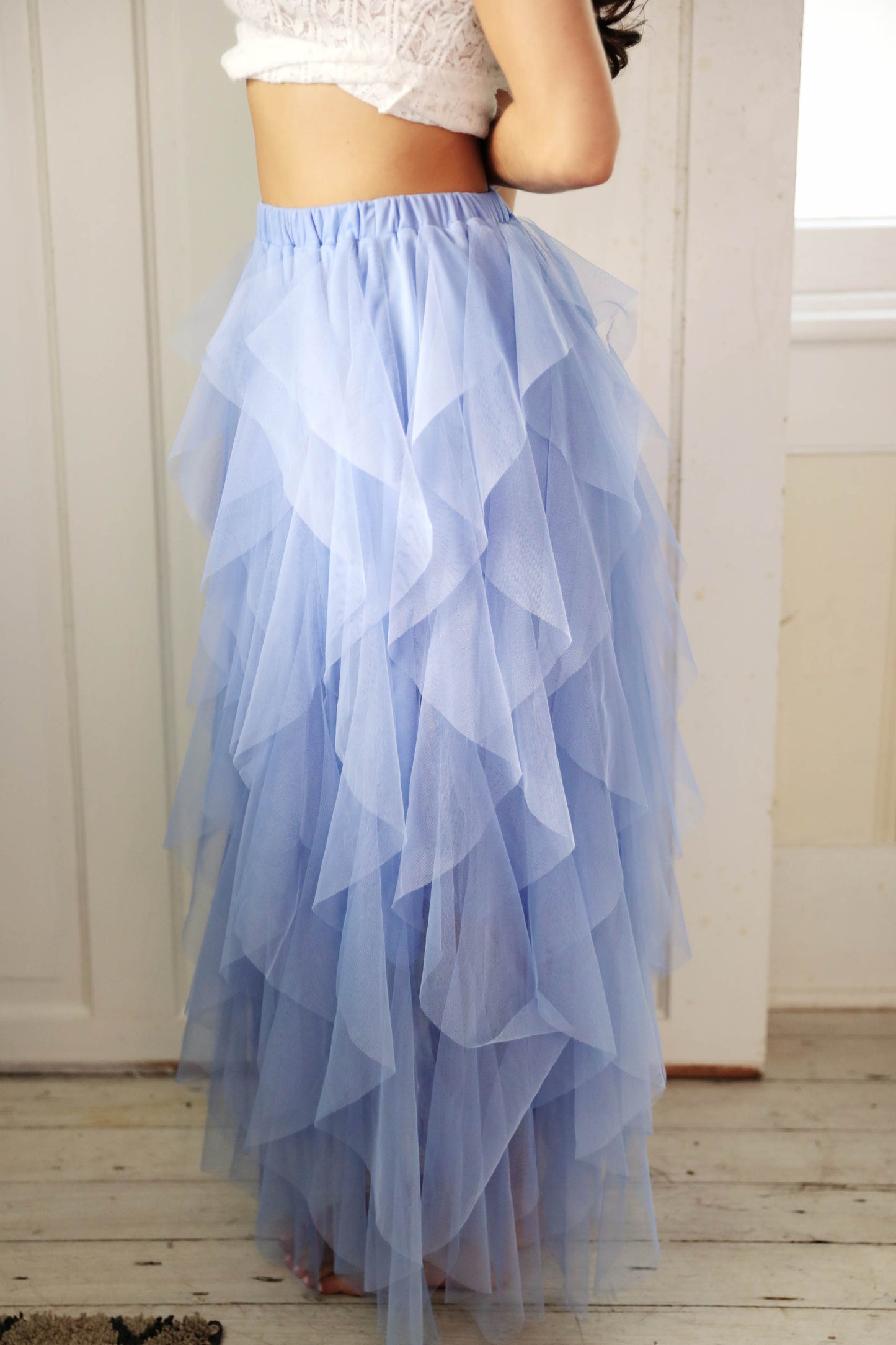 Royalty Ruffle Skirt in Blue