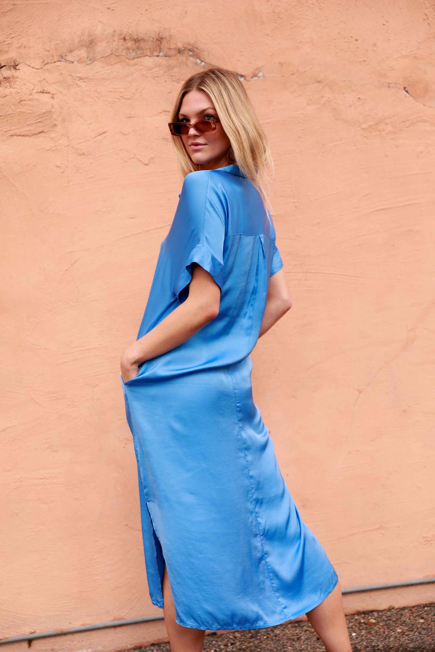 Camila Dress in Blue