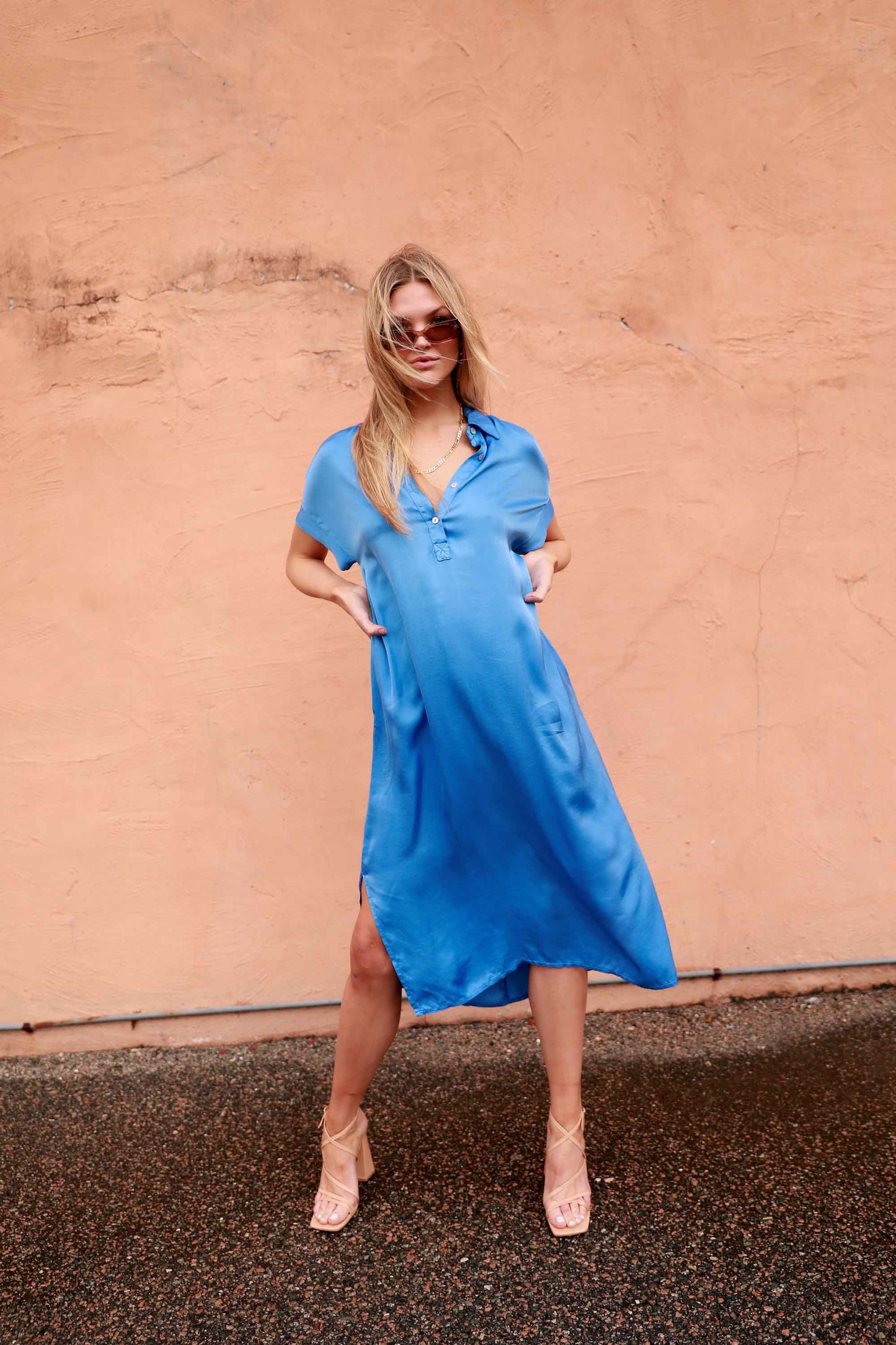 Camila Dress in Blue