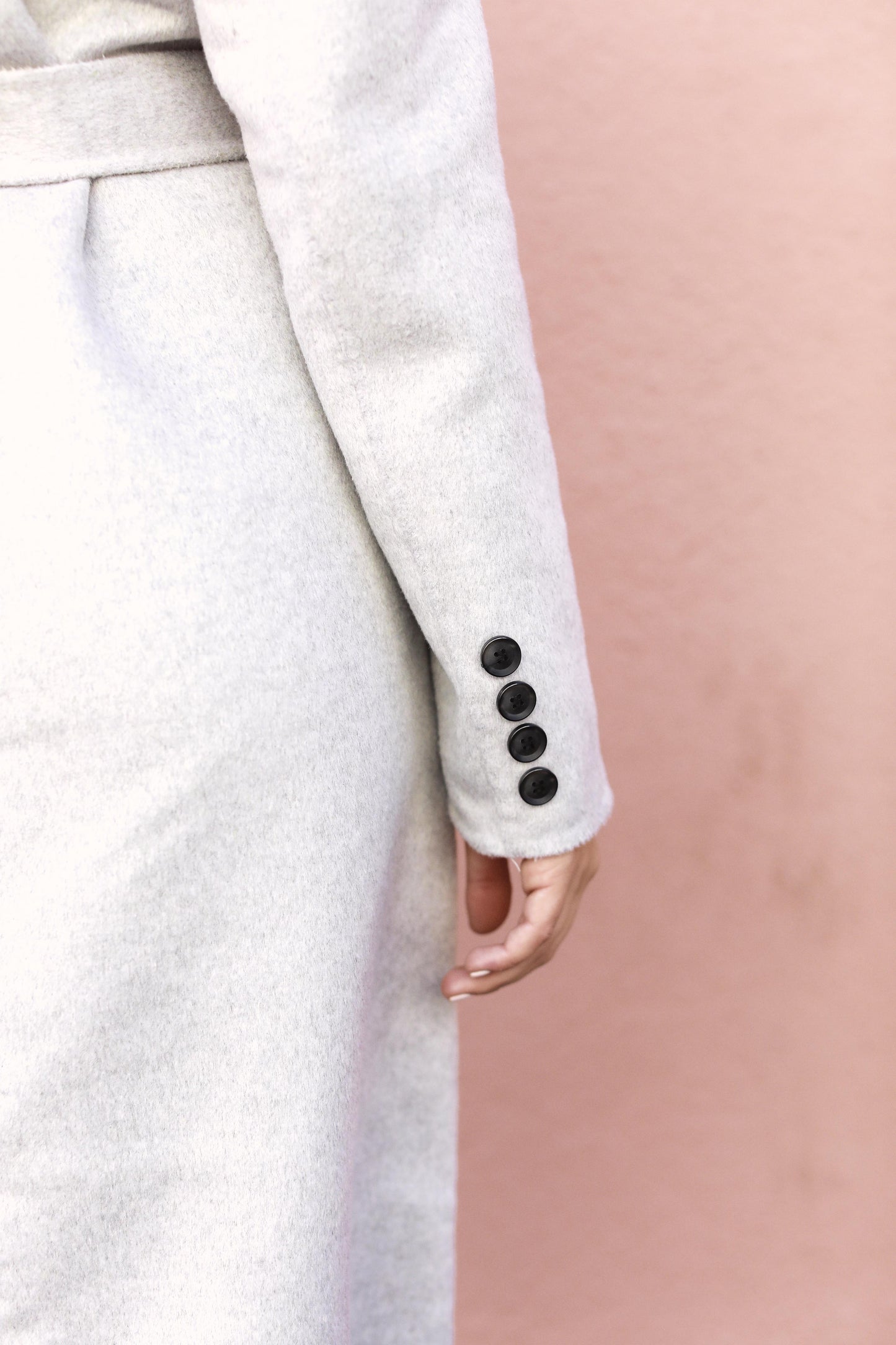 Cloudy Day Grey Pea Coat