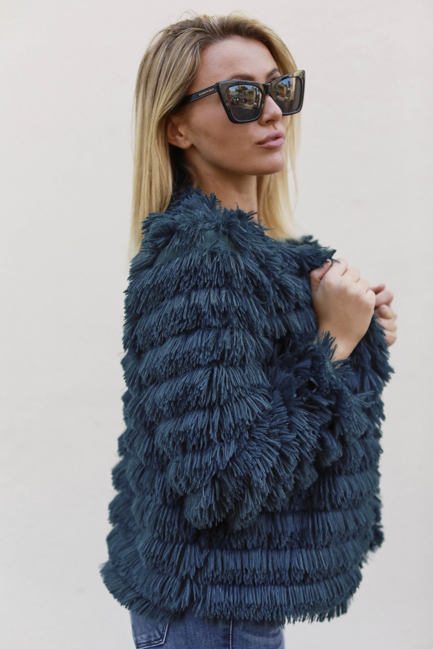 Peacock Fringe Jacket