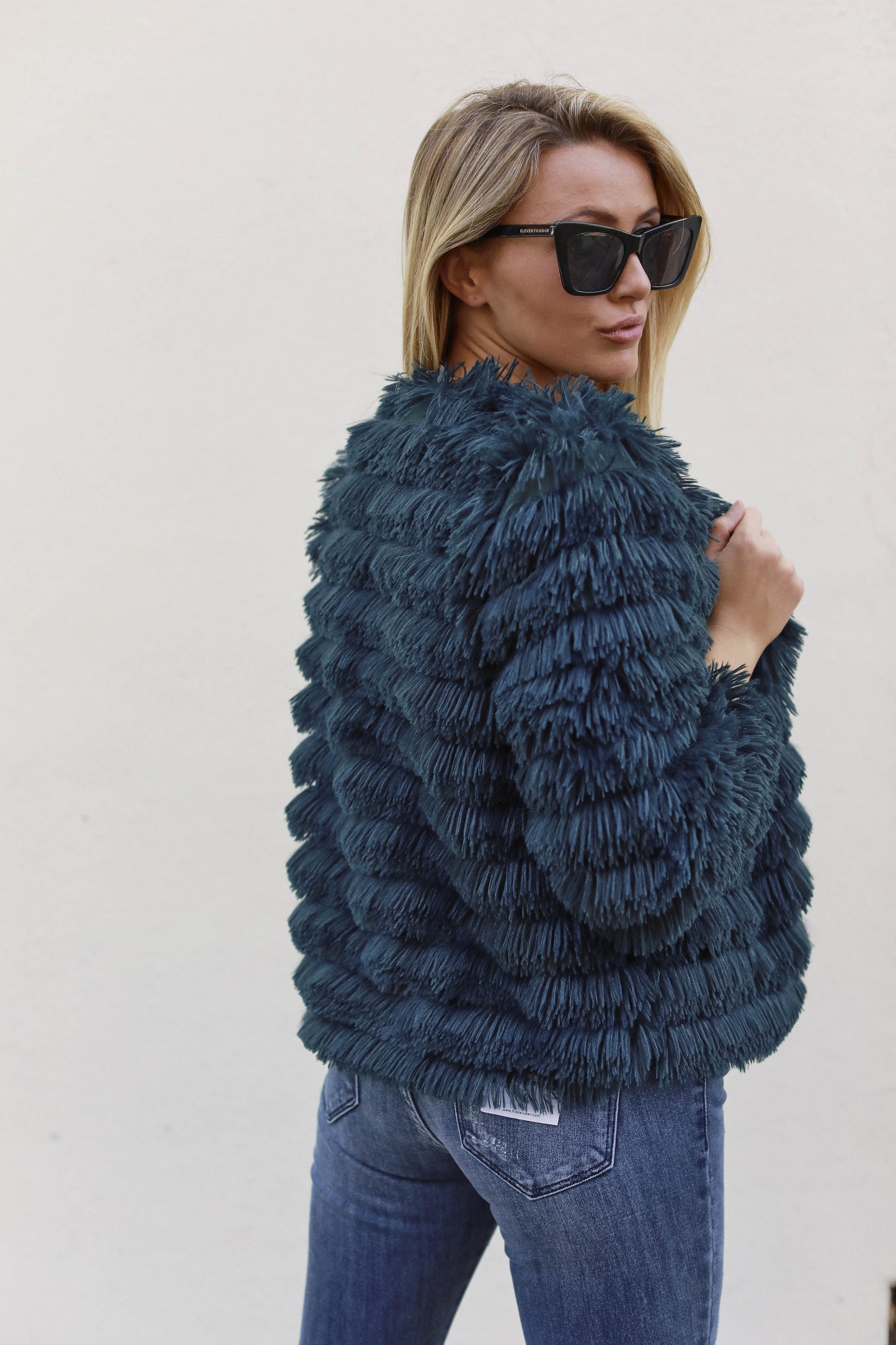 Peacock Fringe Jacket