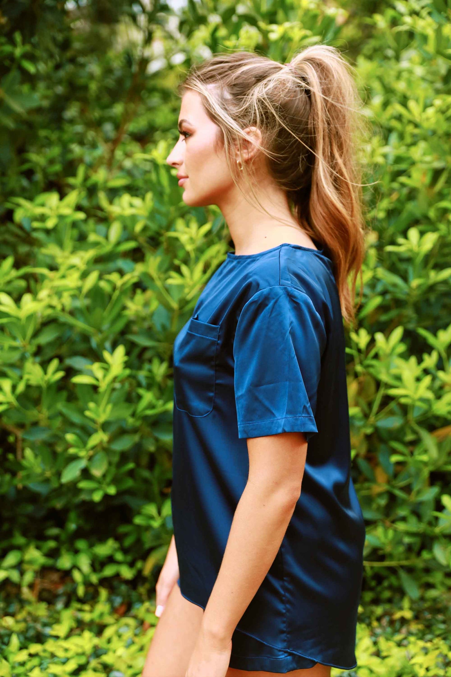 Moonlit PJ Top in Blue