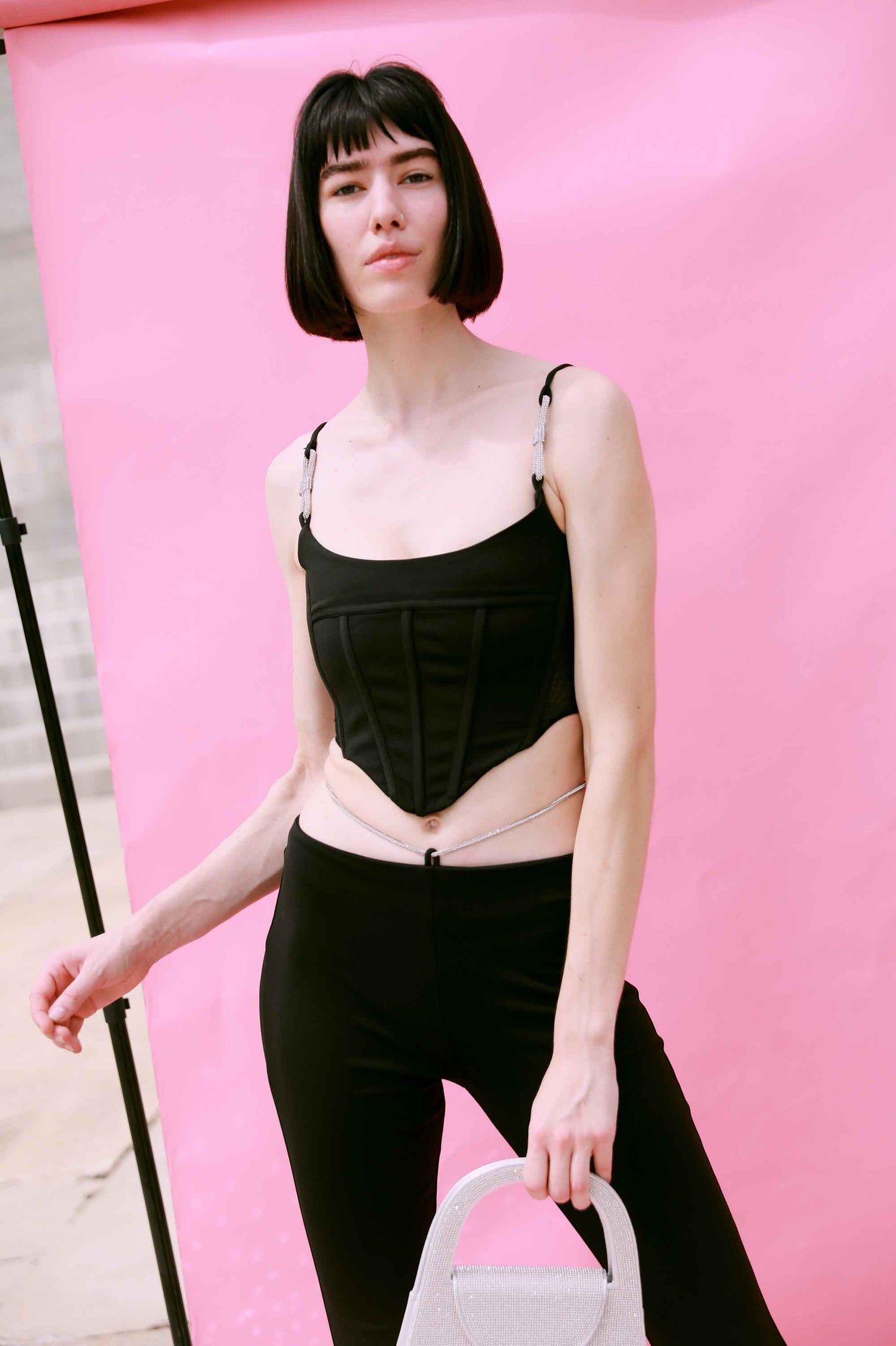 Flashing Lights Corset Top