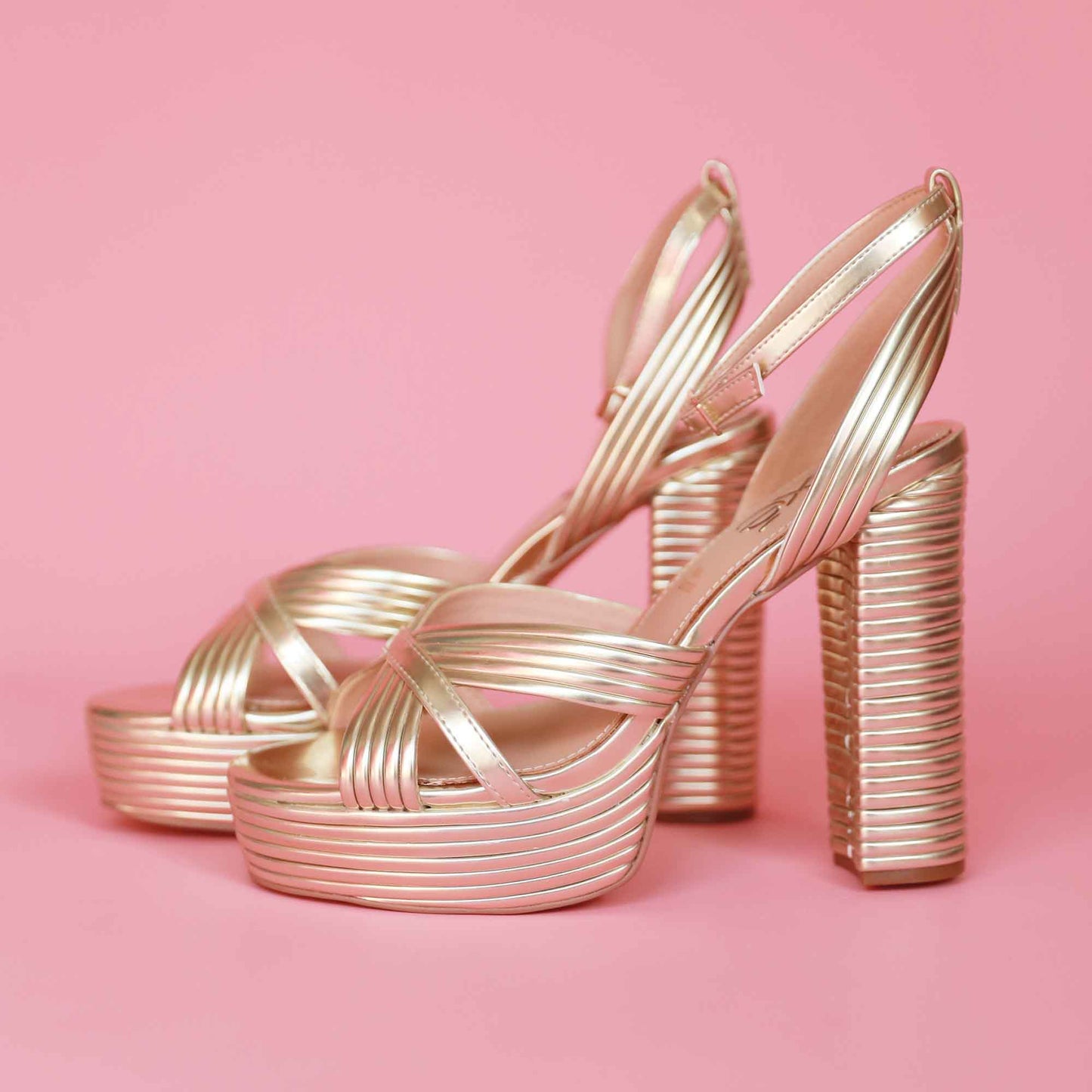 Ophelia Heels in Gold