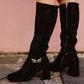 Midnight Elegance Suede Boots