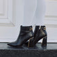 Noir Leather Booties