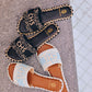 CHS Beaded Sandal in Blue