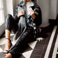Nicolette Leather Joggers