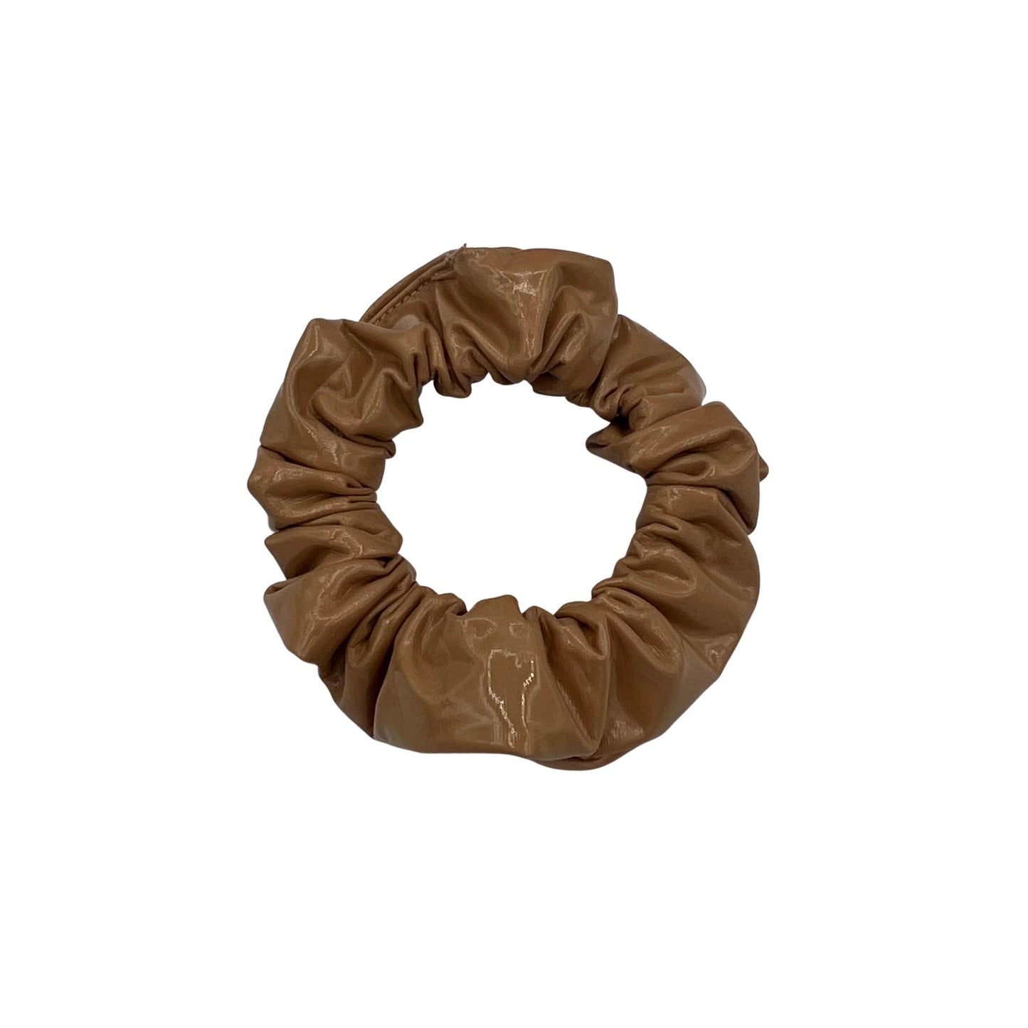 Dauphine Latex Scrunchie Set in Tan