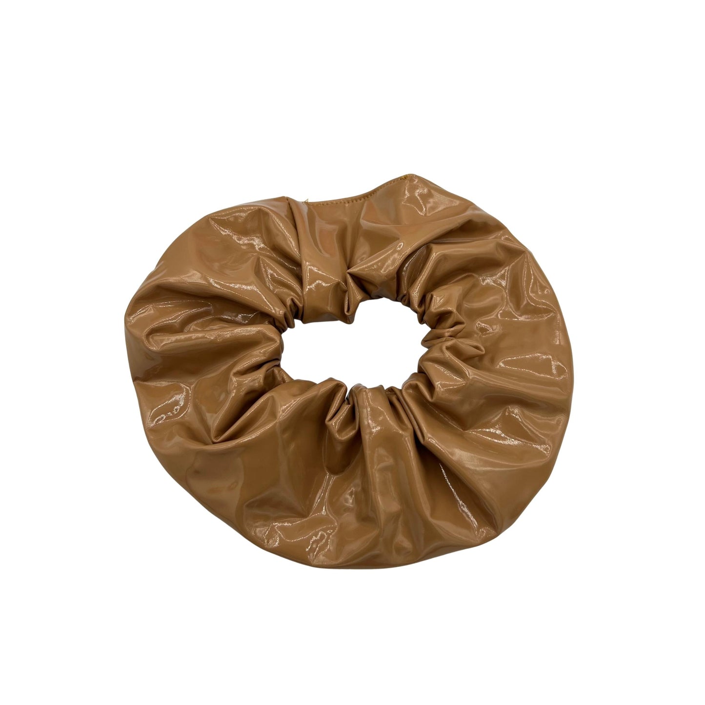 Dauphine Latex Scrunchie Set in Tan