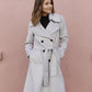 Cloudy Day Grey Pea Coat