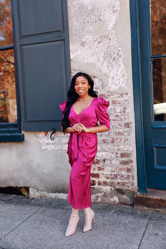 Dreaming in Fuchsia Dress