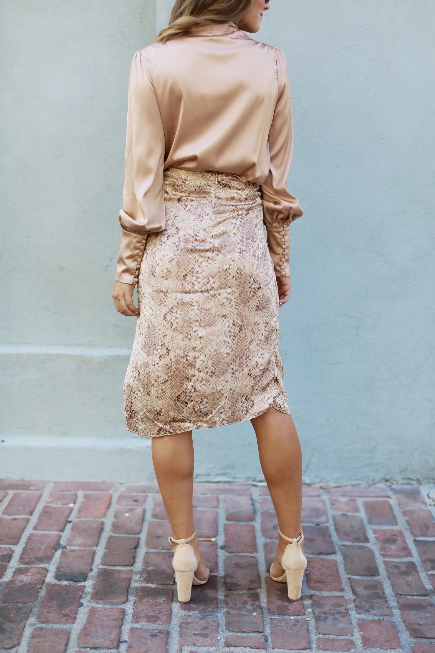 Midi But Mighty Satin Skirt
