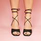 Crystal Heel in Black