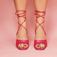 Crystal Heel in Pink