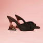 Crystal Heel in Black